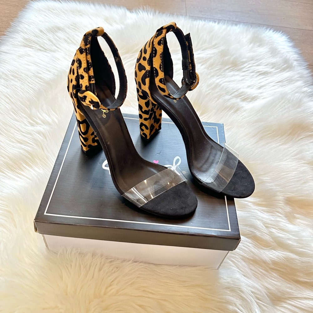 Qupid Leopard Heels